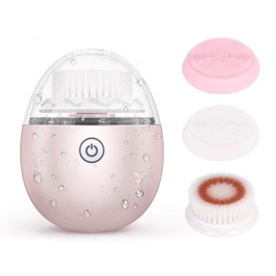 2020 best selling product Personal Care Wireless Charging Electric Ultrasonic Face Massager Silicone Facial Cleansing Brush